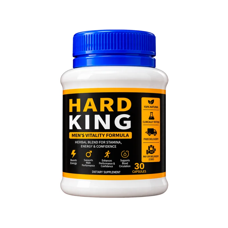 Hard King — capsule bottle, upright view